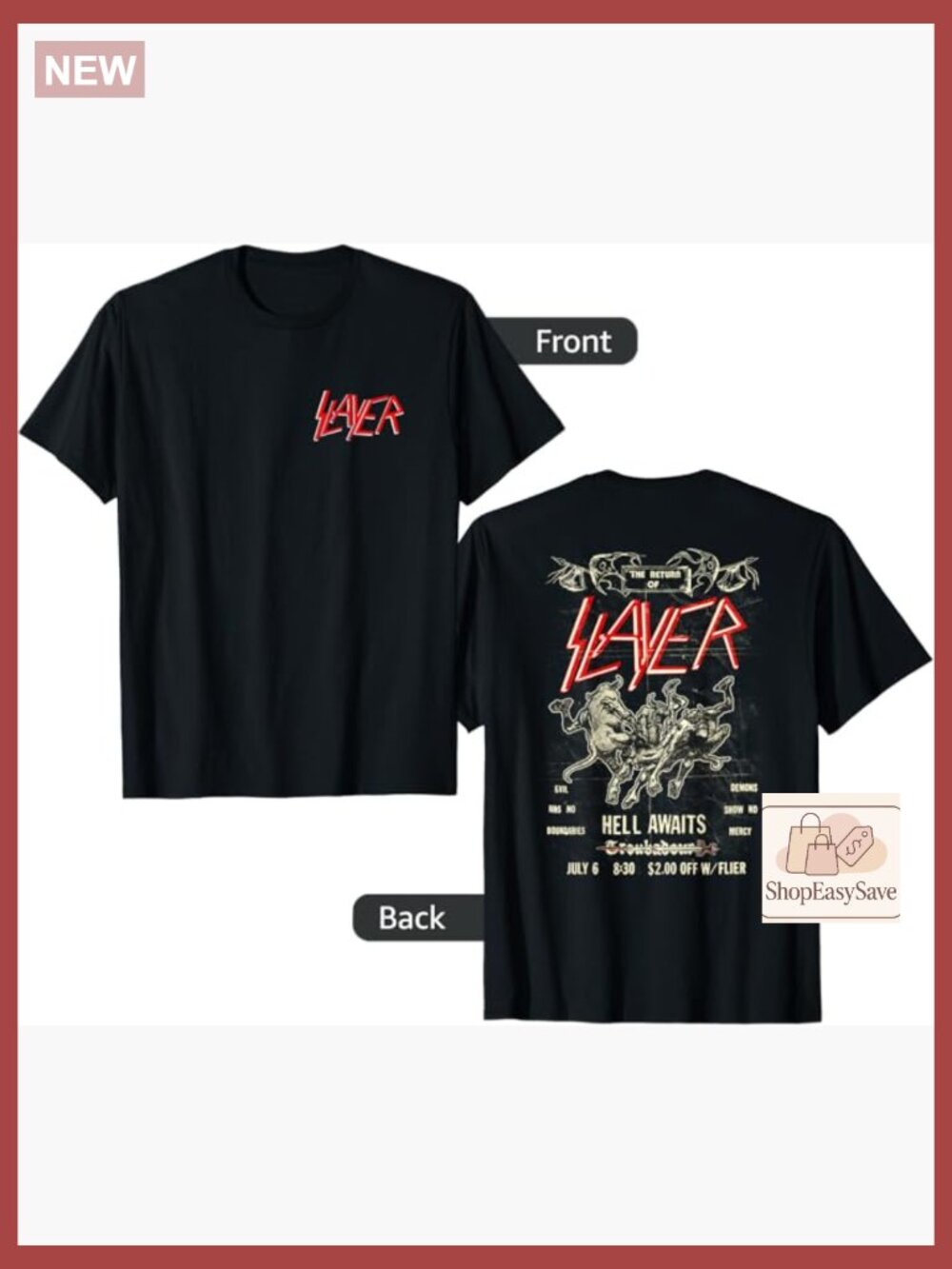 Vintage Band Print T-Shirt Classic Fit Lightweight Concert Wear Retro Style